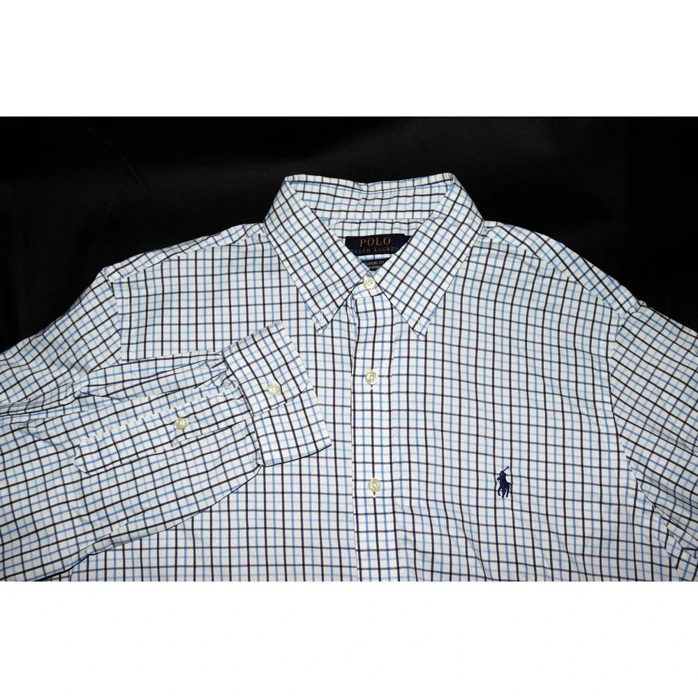 Polo Ralph Lauren Classic Fit Performance‎ Men's Button Down Shirt Size Large